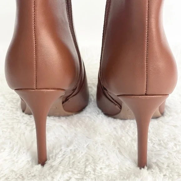 NWT 9.5 Nine West light brown stiletto pointed toe booties - Picture 7 of 10